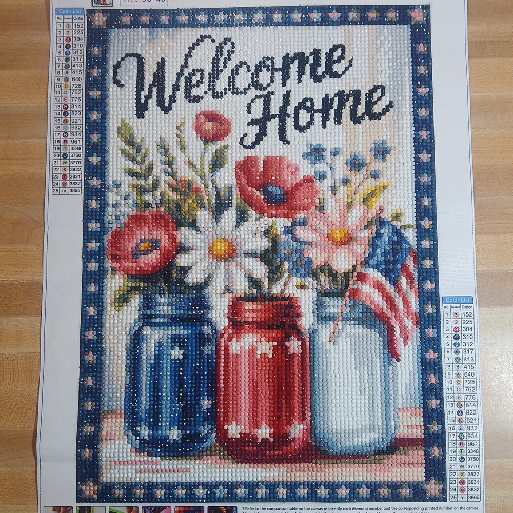 Welcome Home Floral‎ Wall Art